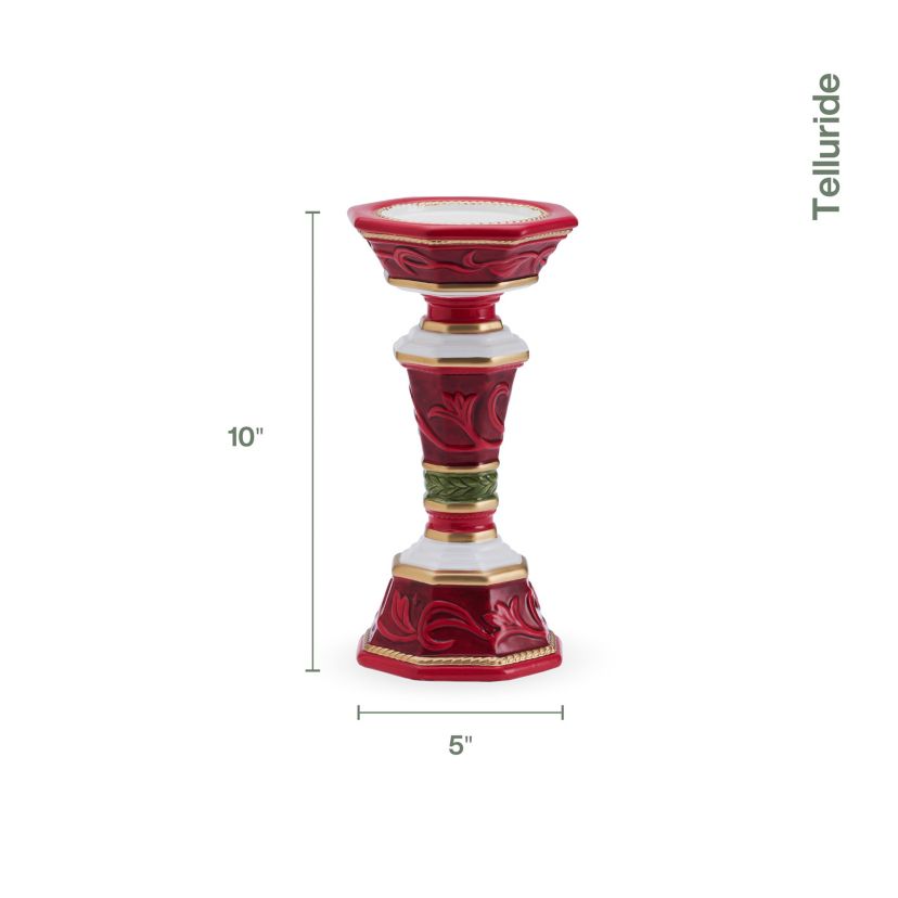 Fitz and Floyd Telluride Tall Pillar Candle Holder