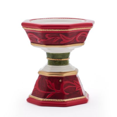 Fitz and Floyd Telluride Short Candle Holder, Red -  0885991275961