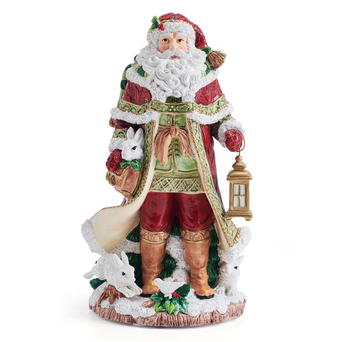 Fitz and Floyd Holiday Musical Telluride Santa Figurine 