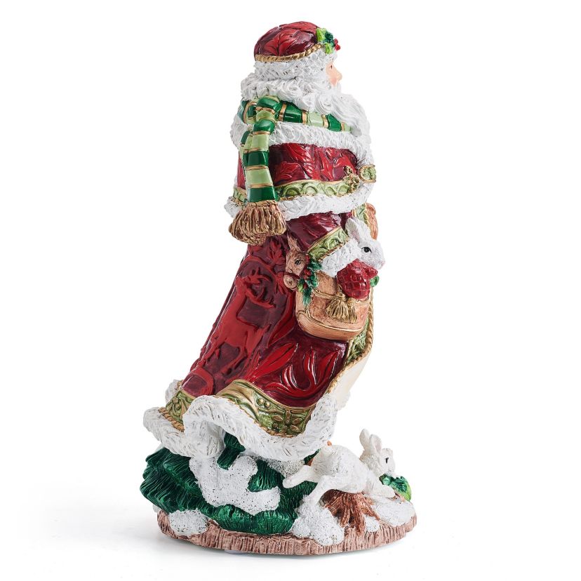 Fitz and Floyd Holiday Musical Telluride Santa Figurine 