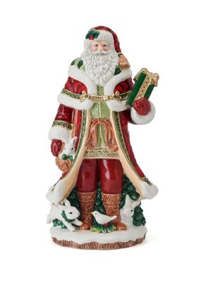 Fitz and Floyd Studio Collection 13'' Telluride Santa Figurine, Red -  0885991277293