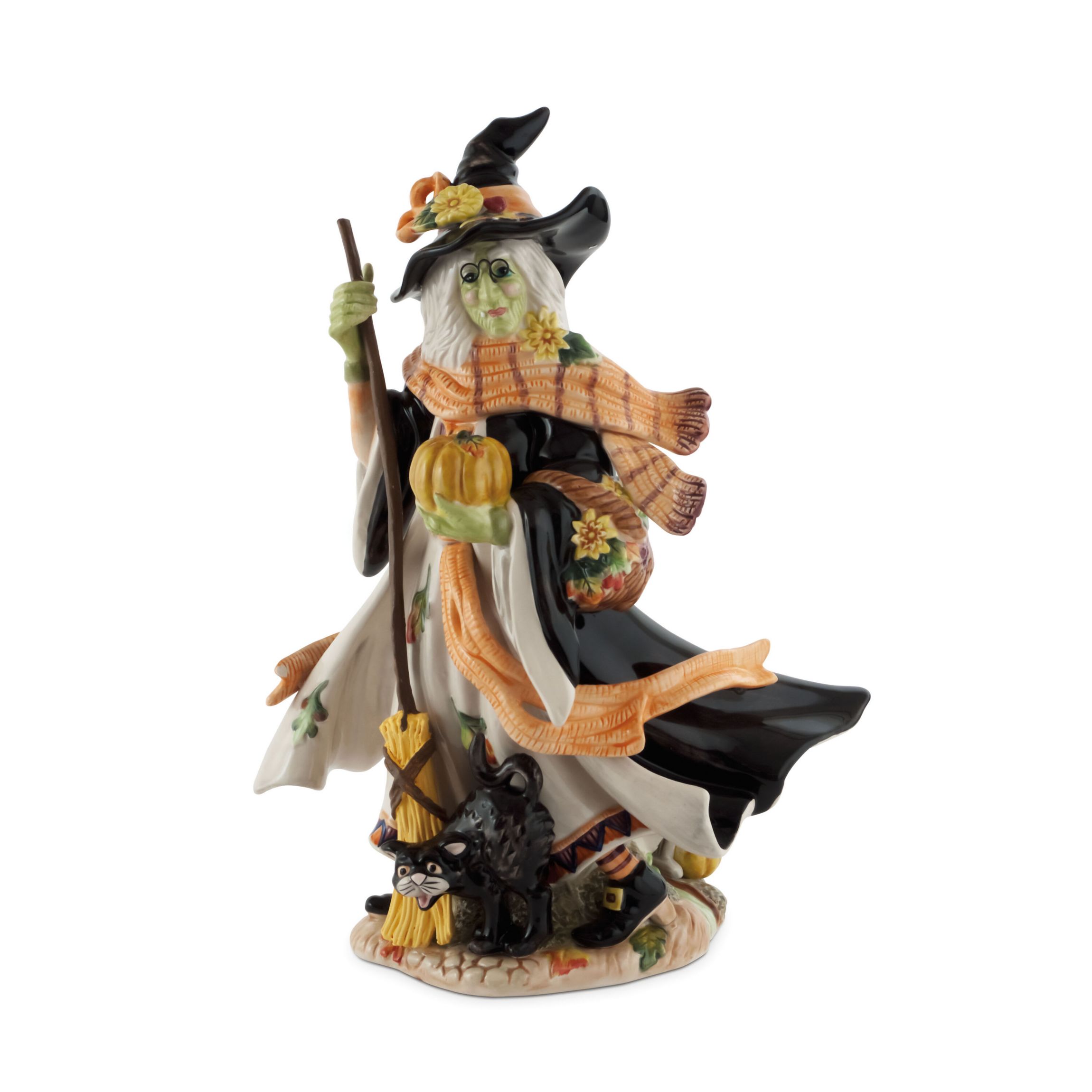 Fitz and Floyd Halloween Harvest Witch Figurine 