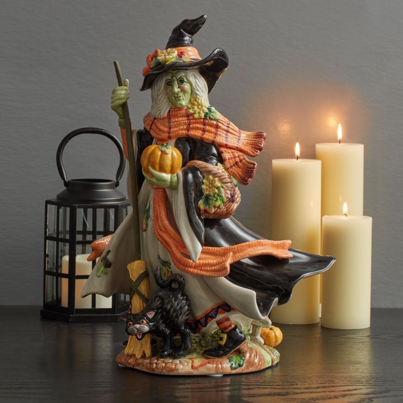 Fitz and Floyd Halloween Harvest Witch Figurine 