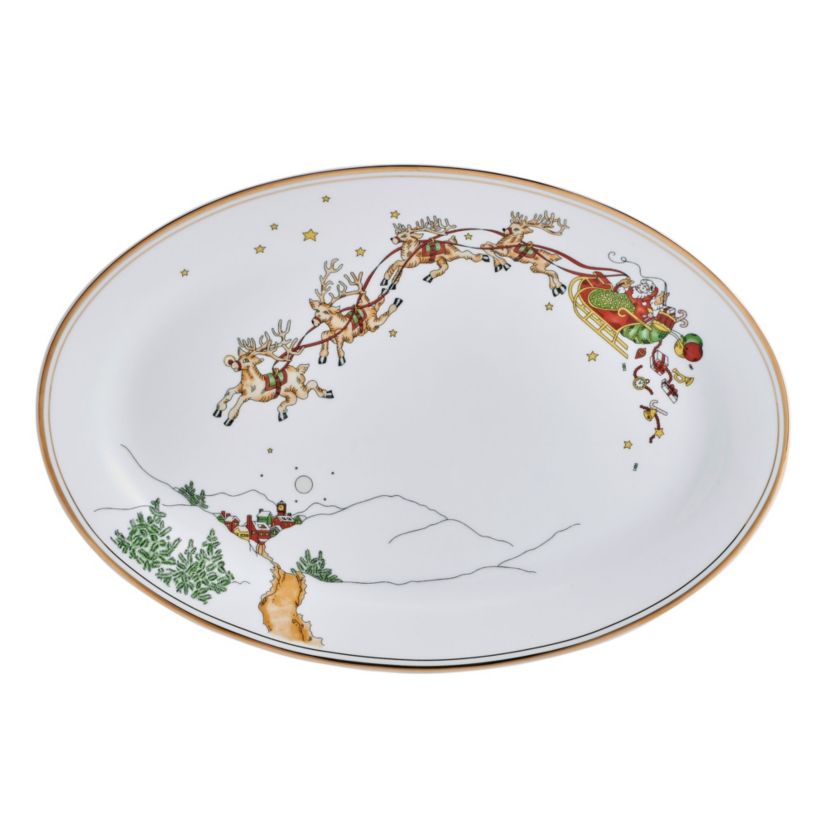 St. Nicholas 14-in Serving Platter, Porcelain