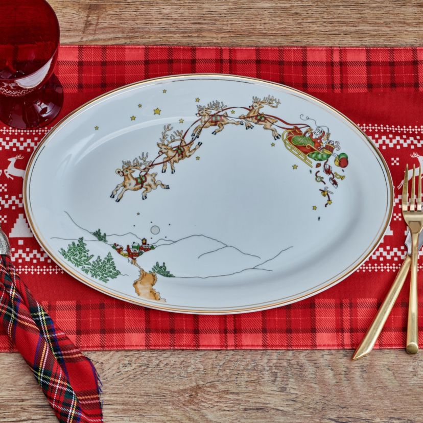 St. Nicholas 14-in Serving Platter, Porcelain