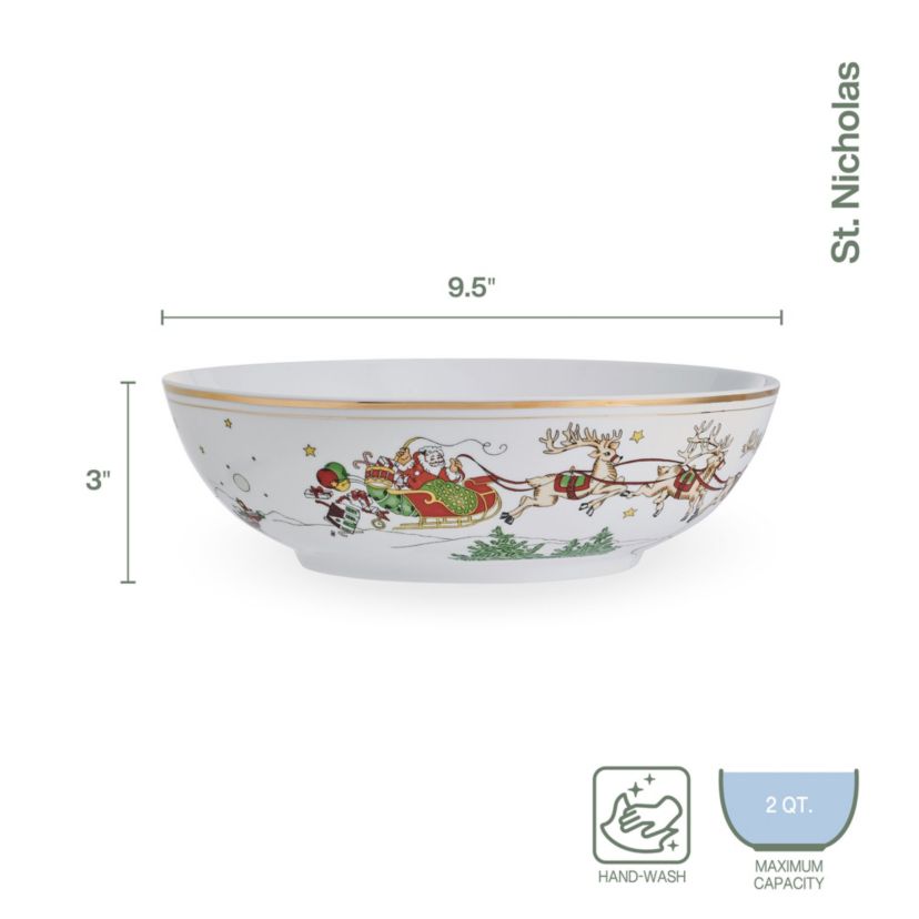 St. Nicholas 9.25-in Serve Bowl