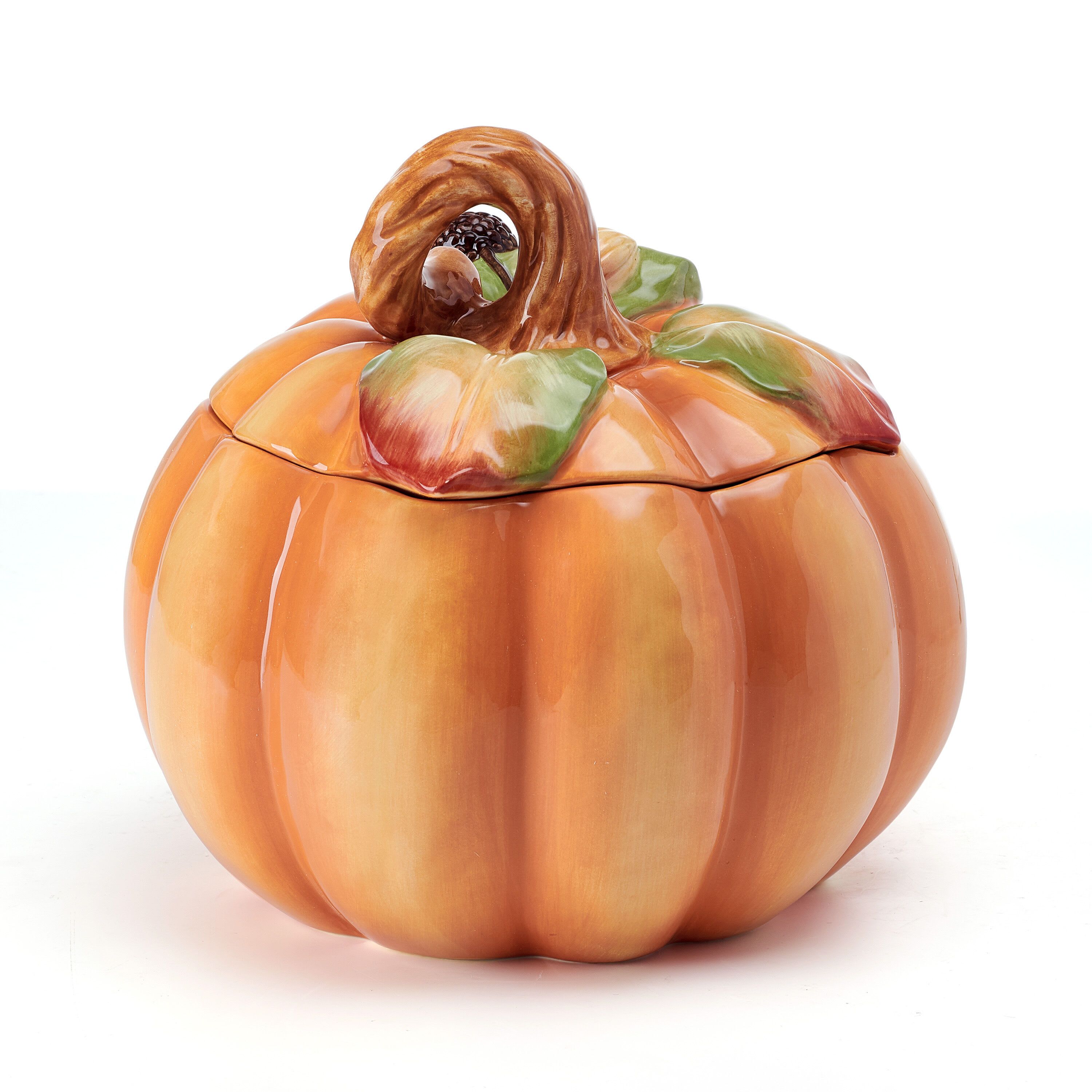 Fitz and Floyd Fall Harvest Pumpkin Cookie Jar
