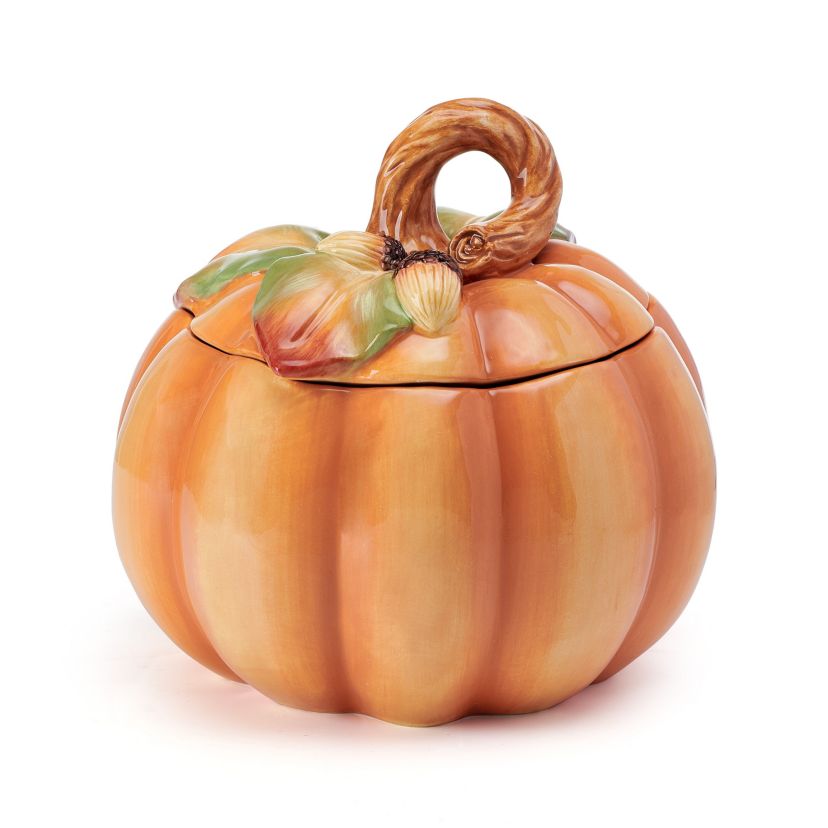Fitz and Floyd Fall Harvest Pumpkin Cookie Jar