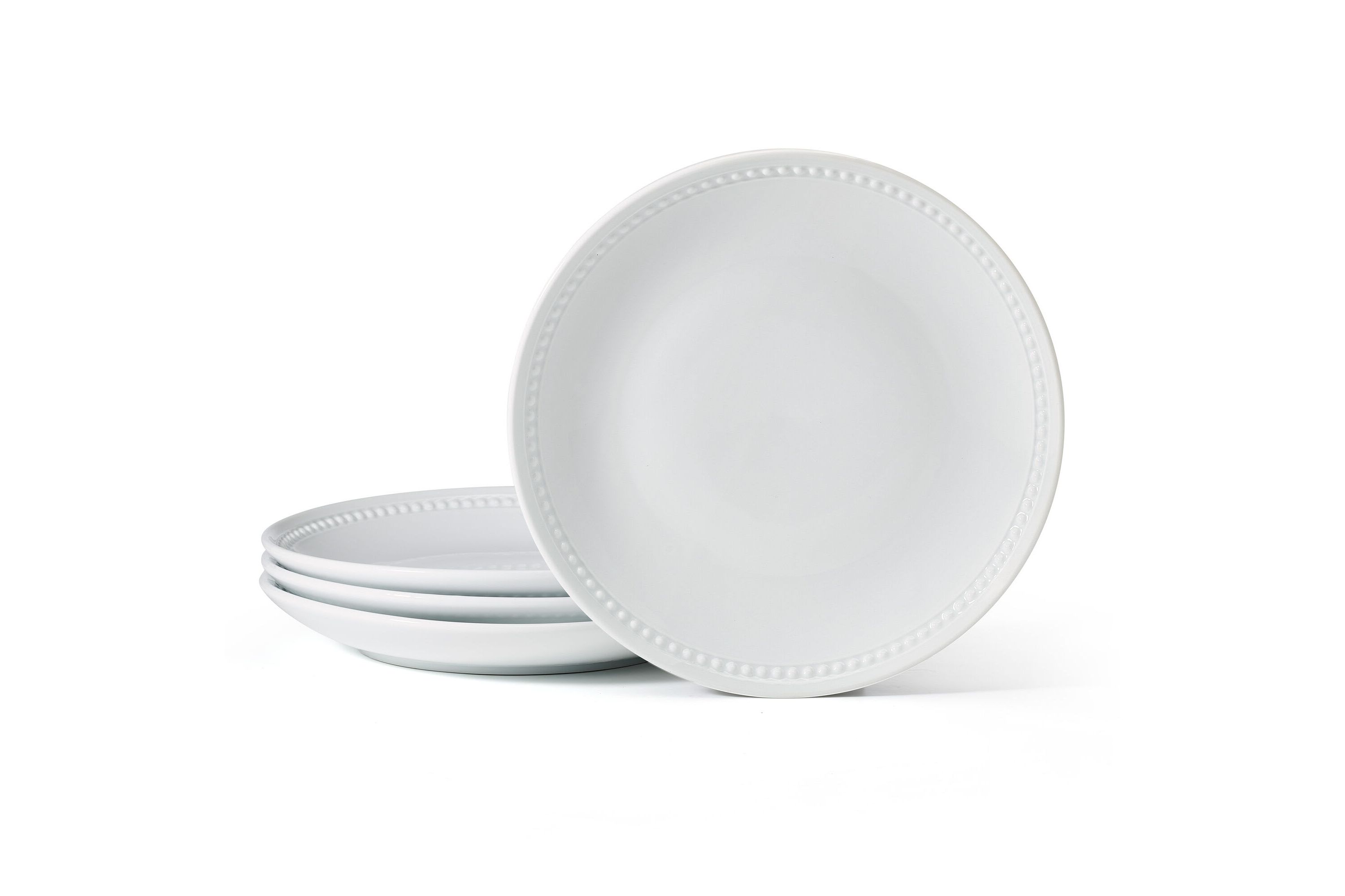 Beaded Coupe Dinner Plate, Set of 4