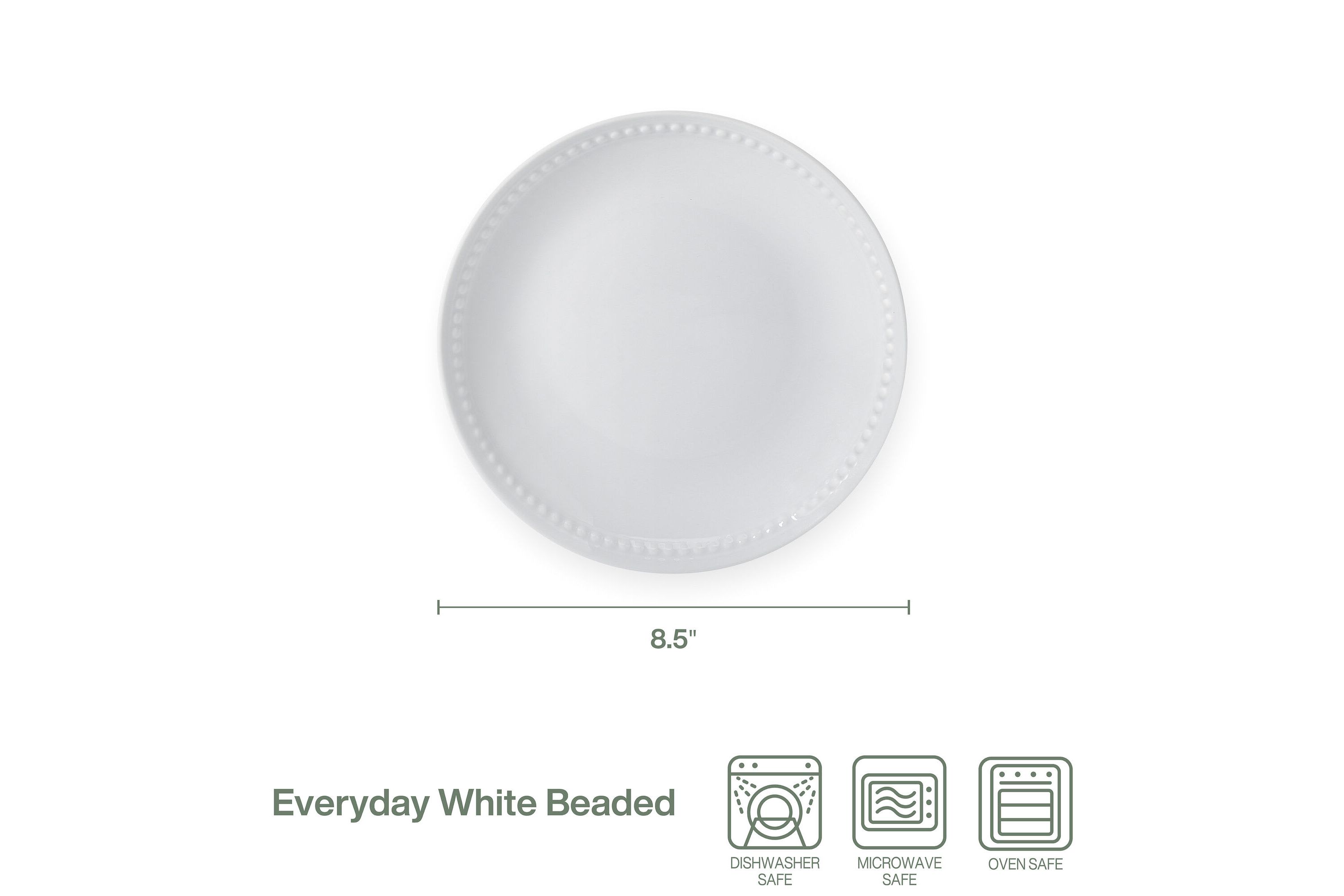 Beaded Coupe Salad Plate, Set of 4