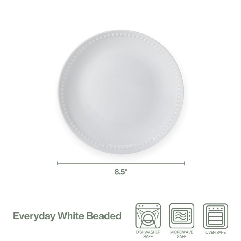 Beaded Coupe Salad Plate, Set of 4