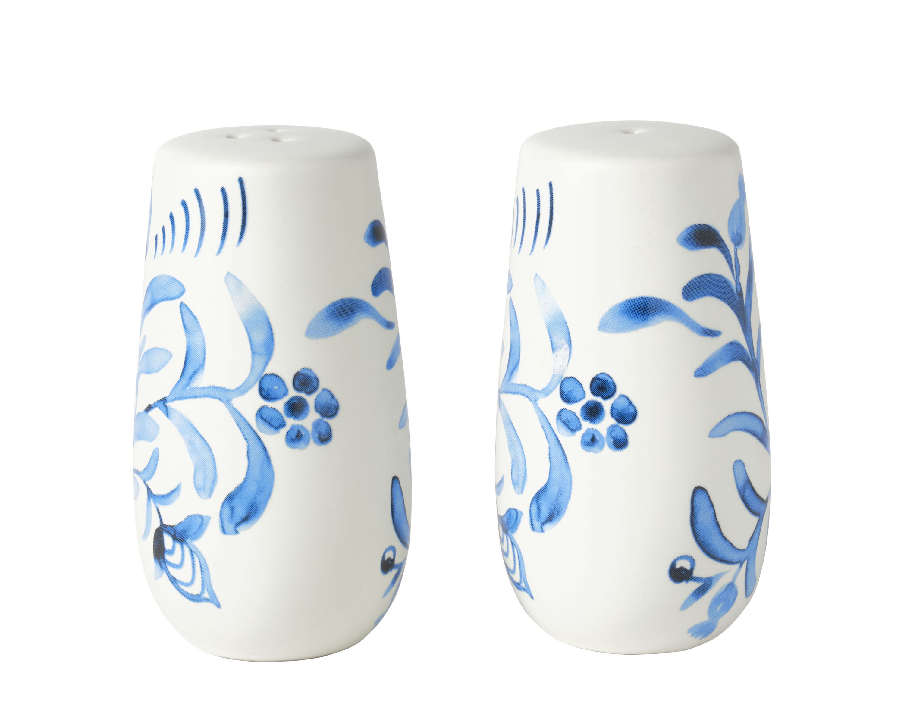 Sicily Blue Serve Bowls Plus Salt and Pepper Set