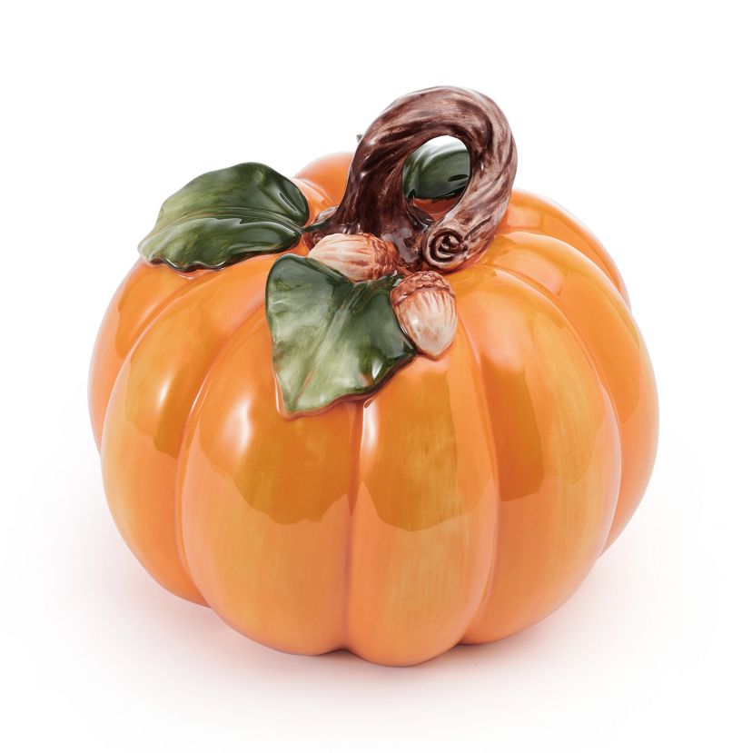 Fitz and Floyd Autumn Harvest Acorn Orange Pumpkin Figurine