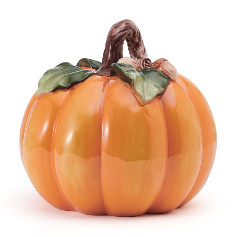 Fitz and Floyd Autumn Harvest Acorn Orange Pumpkin Figurine