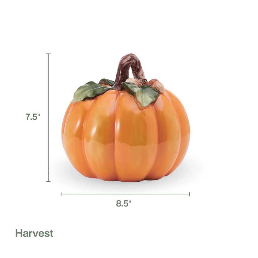Fitz and Floyd Autumn Harvest Acorn Orange Pumpkin Figurine