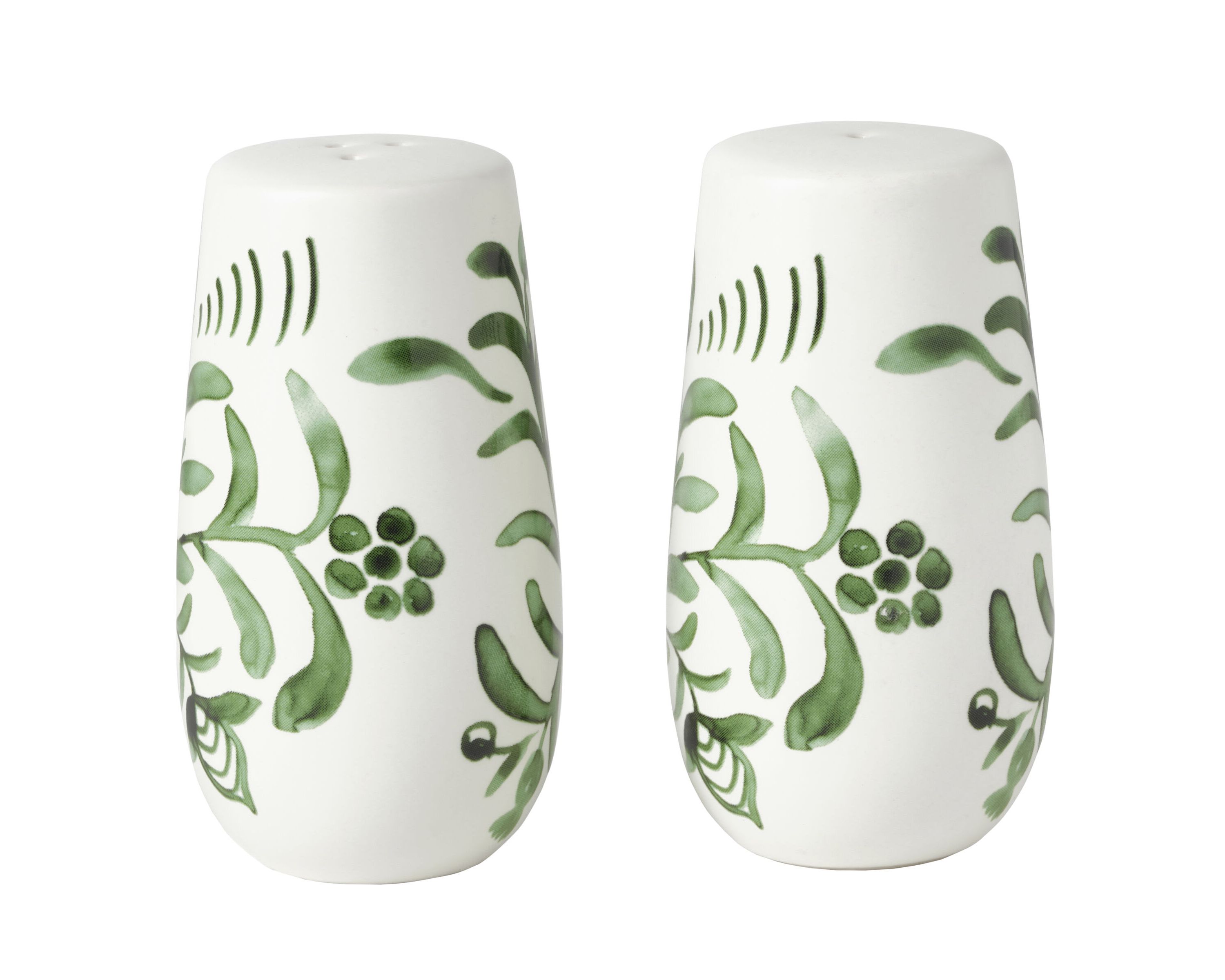 Sicily Green Serve Bowls Plus Salt and Pepper Set