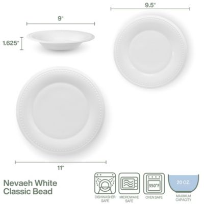 Classic Bead 24-pc Dinnerware Set, Service for 8