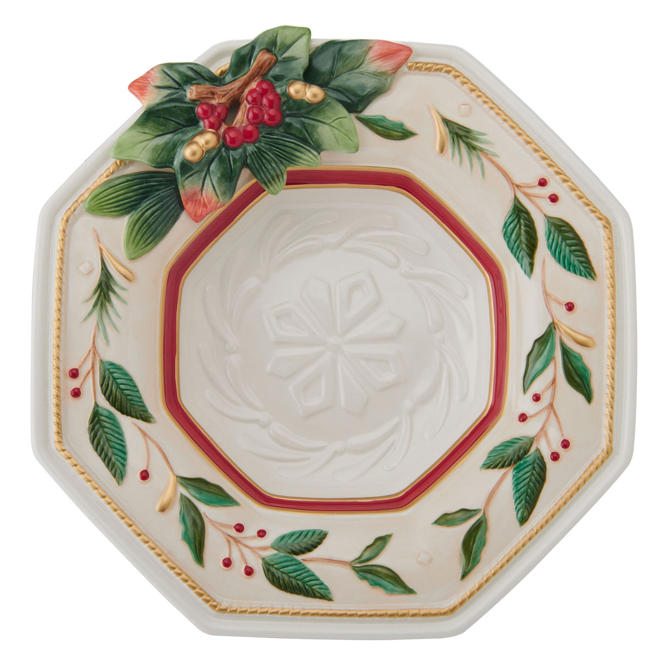 Fitz and Floyd Woodland Holiday Large Serving Bowl