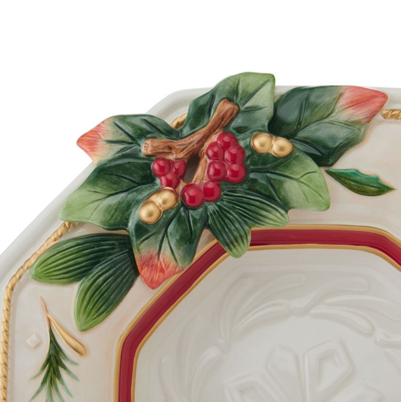 Fitz and Floyd Woodland Holiday Large Serving Bowl