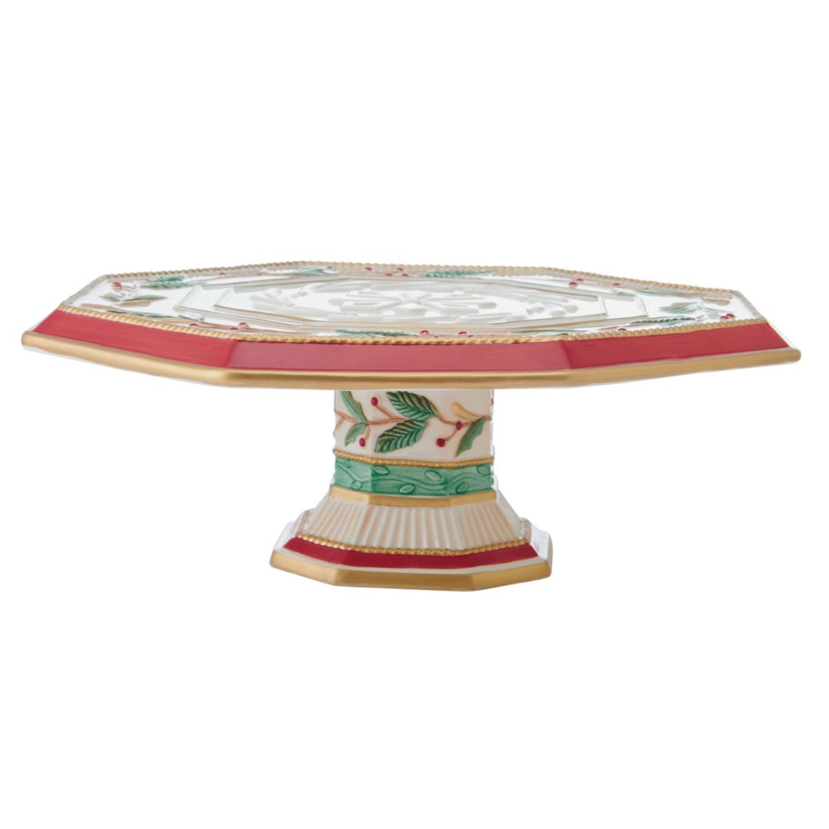 Fitz and Floyd Woodland Holiday Cake Stand