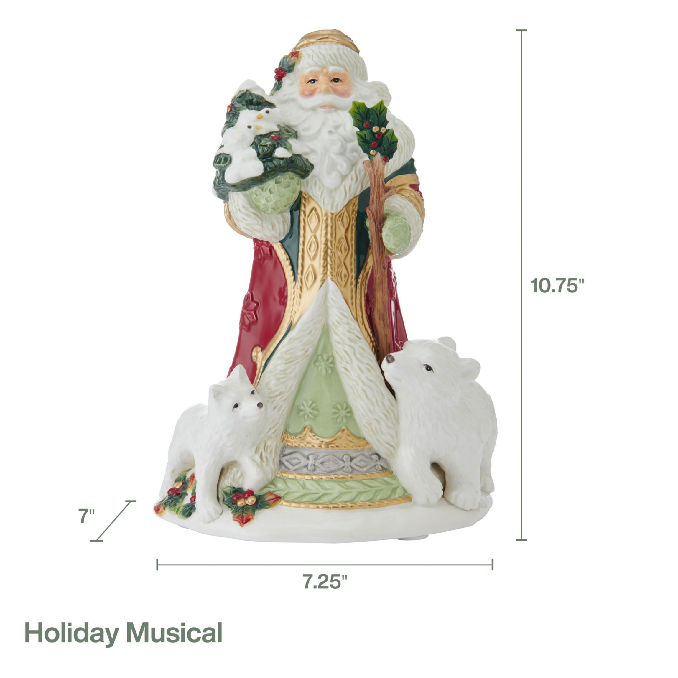 Fitz and Floyd Holiday Musical Woodland Holiday