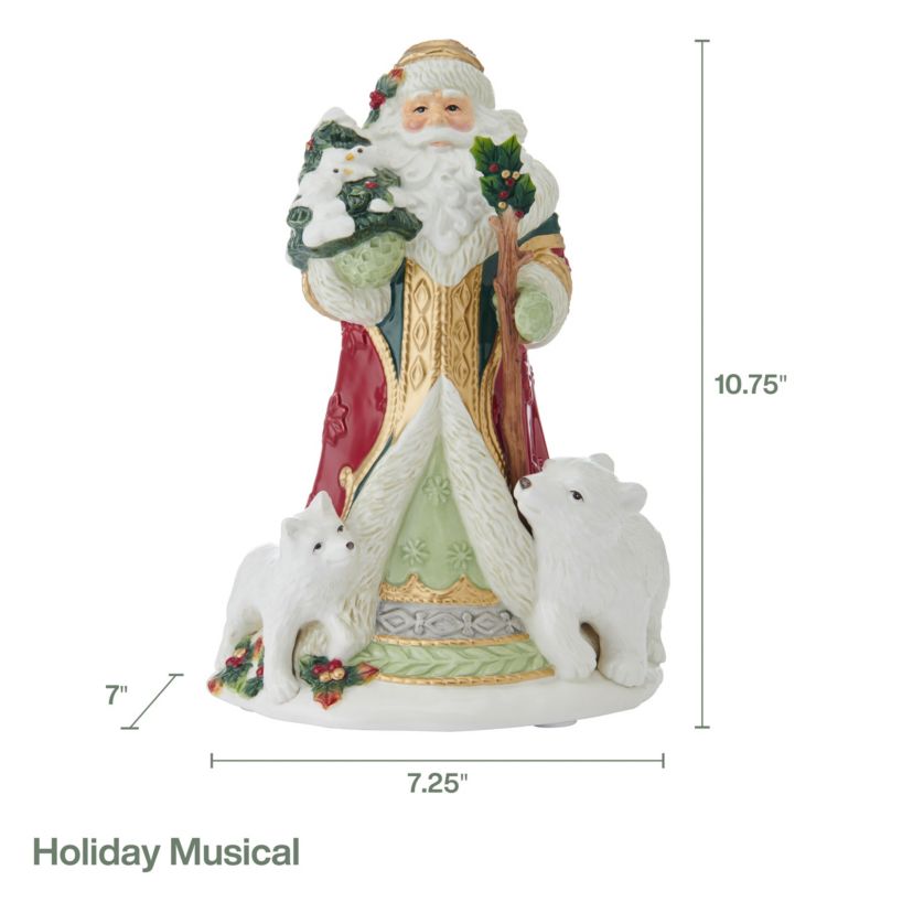 Fitz and Floyd Holiday Musical Woodland Holiday