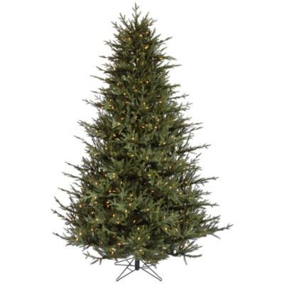 Vickerman 5.5' Itasca Fraser Artificial Christmas Tree, Warm White LED Dura-lit Lights, Green