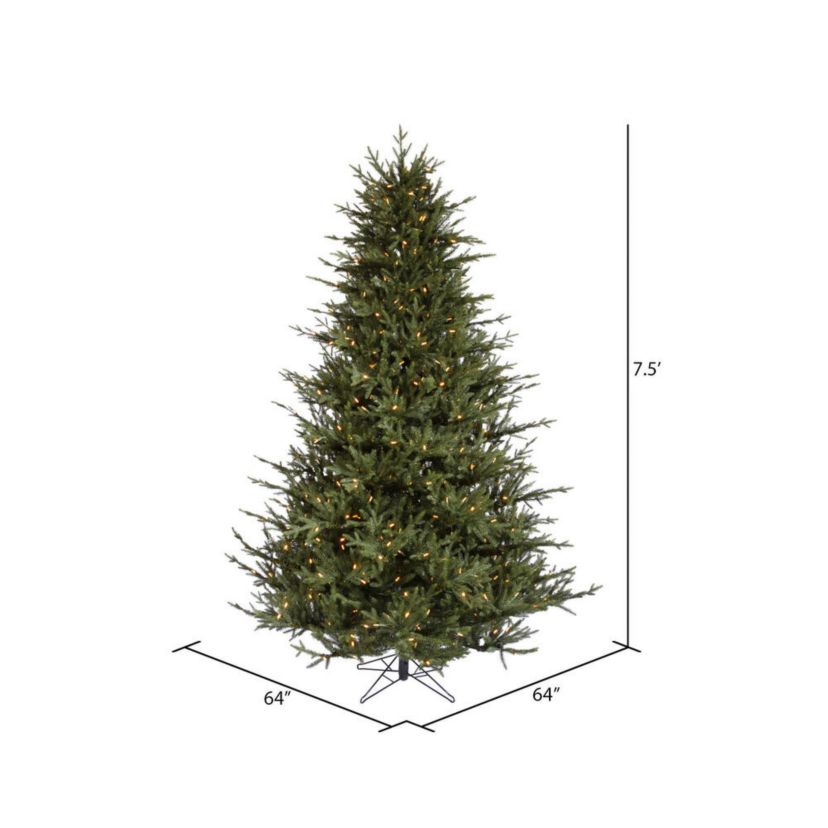 Vickerman 8.5 Itasca Fraser Artificial Christmas Tree with Warm White LED Dura-lit Lights