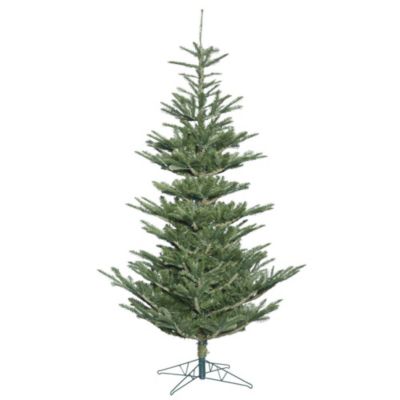Vickerman 7.5' Alberta Spruce Artificial Christmas Tree with Warm White Dura-lit LED Lights, Green, 9 Foot