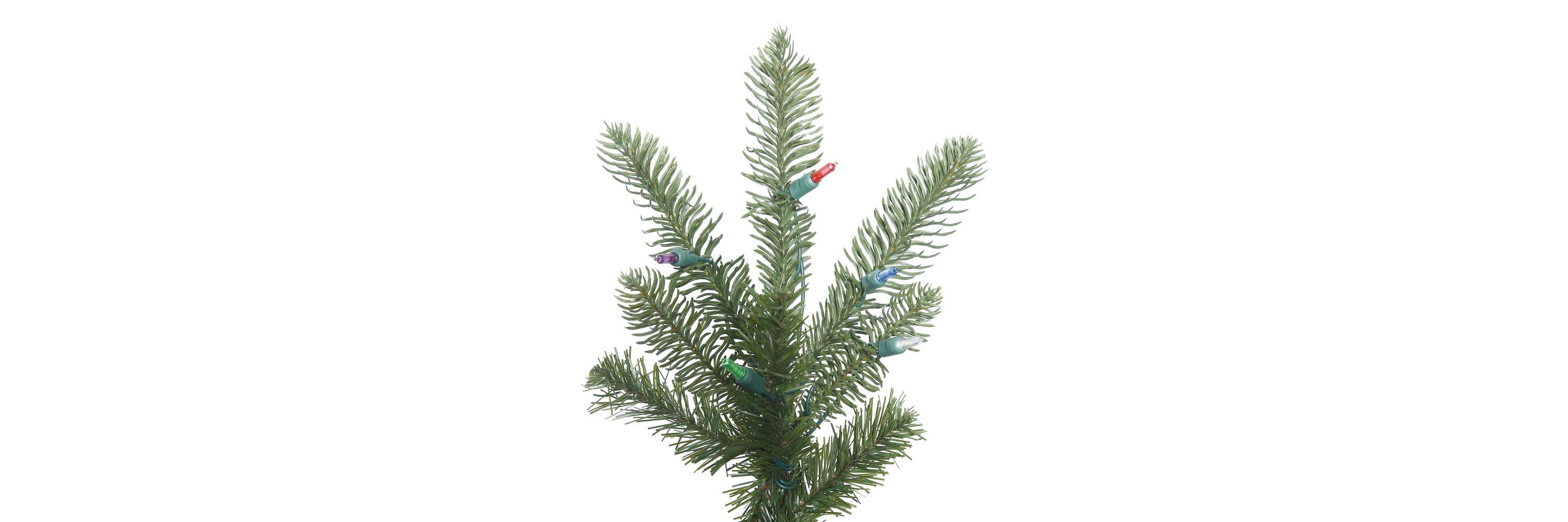 Vickerman 7.5 Alberta Spruce Artificial Christmas Tree with Warm White Dura-lit LED Lights