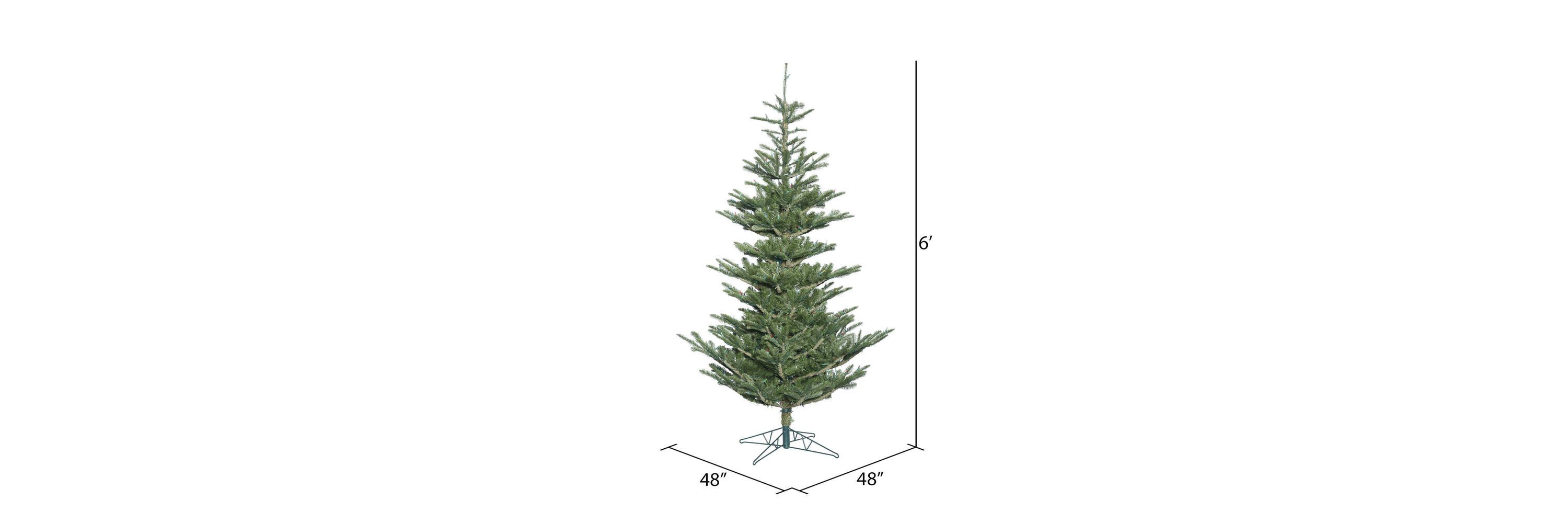 Vickerman 7.5 Alberta Spruce Artificial Christmas Tree with Warm White Dura-lit LED Lights