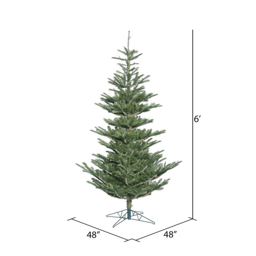 Vickerman 7.5 Alberta Spruce Artificial Christmas Tree with Warm White Dura-lit LED Lights