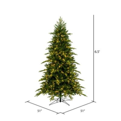 Vickerman 6.5' x 51" Kingston Fraser Fir Artificial Christmas Tree with Warm White LED Lights.