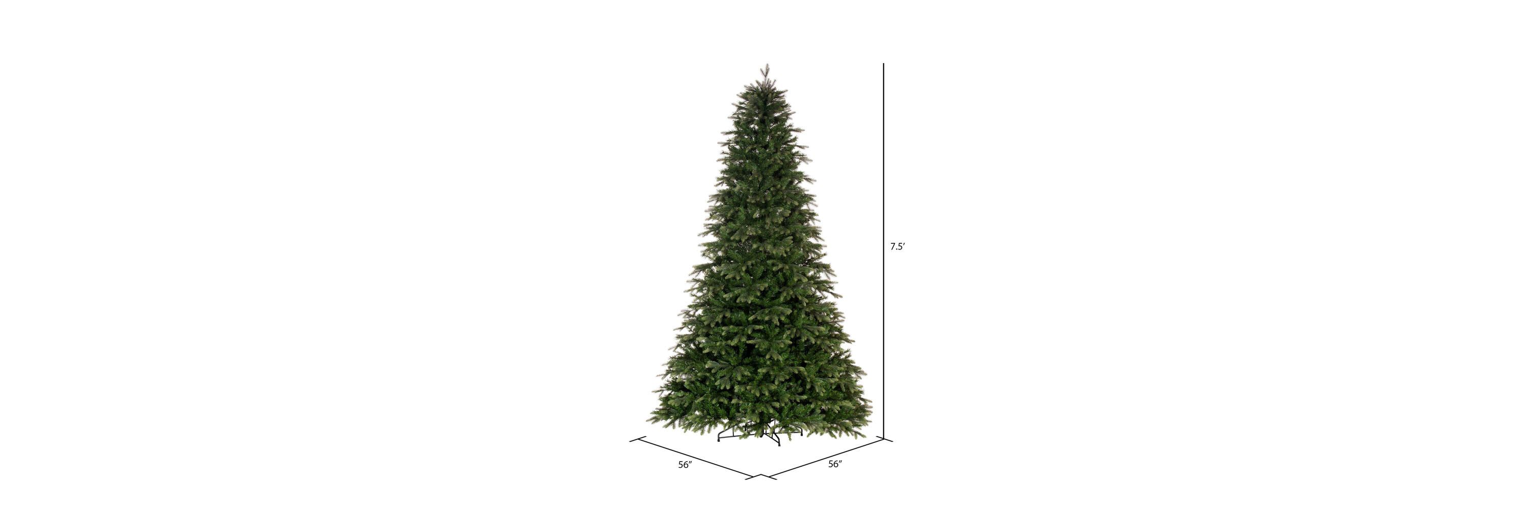 Vickerman 7.5 x 56" Douglas Fir Artificial Christmas Tree with Warm White LED Lights.