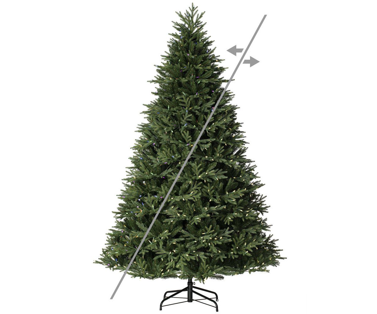 Vickerman 7.5 x 60" Tiffany Fraser Fir Artificial Christmas Tree with Warm White LED Lights.