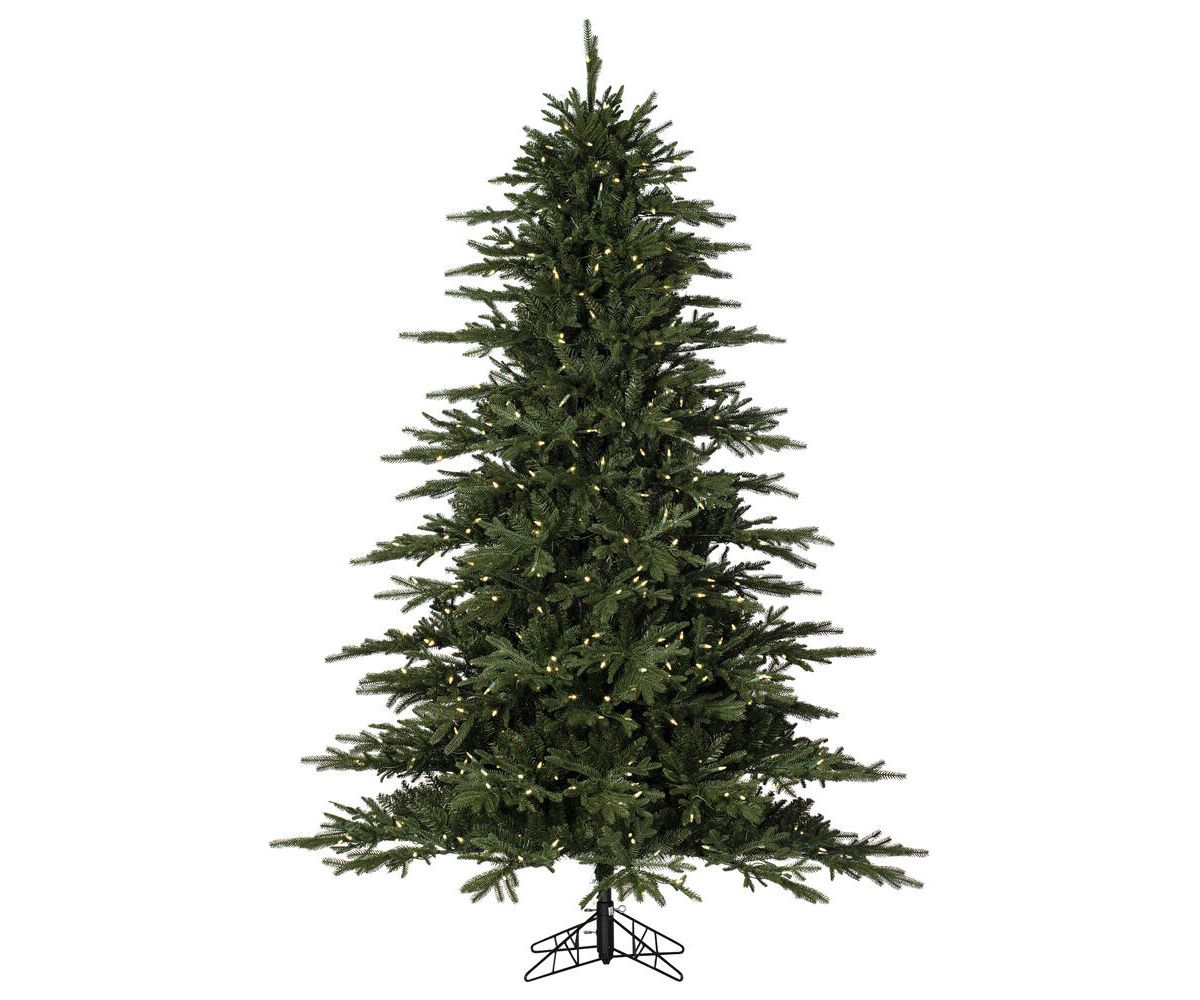 Vickerman 7.5 x 48" Kamas Fraser Fir Artificial Christmas Tree with Warm White LED Lights.