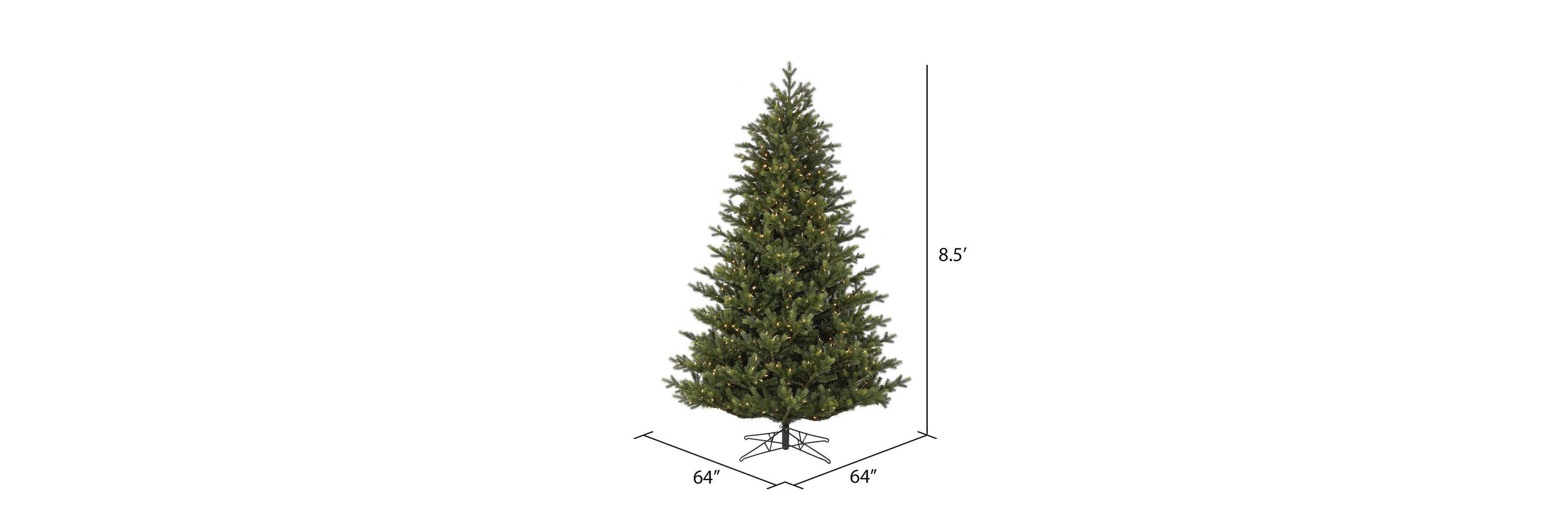 Vickerman 6.5 x 52" Welch Fraser Fir Artificial Christmas Tree with Warm White Dura-lit LED Lights