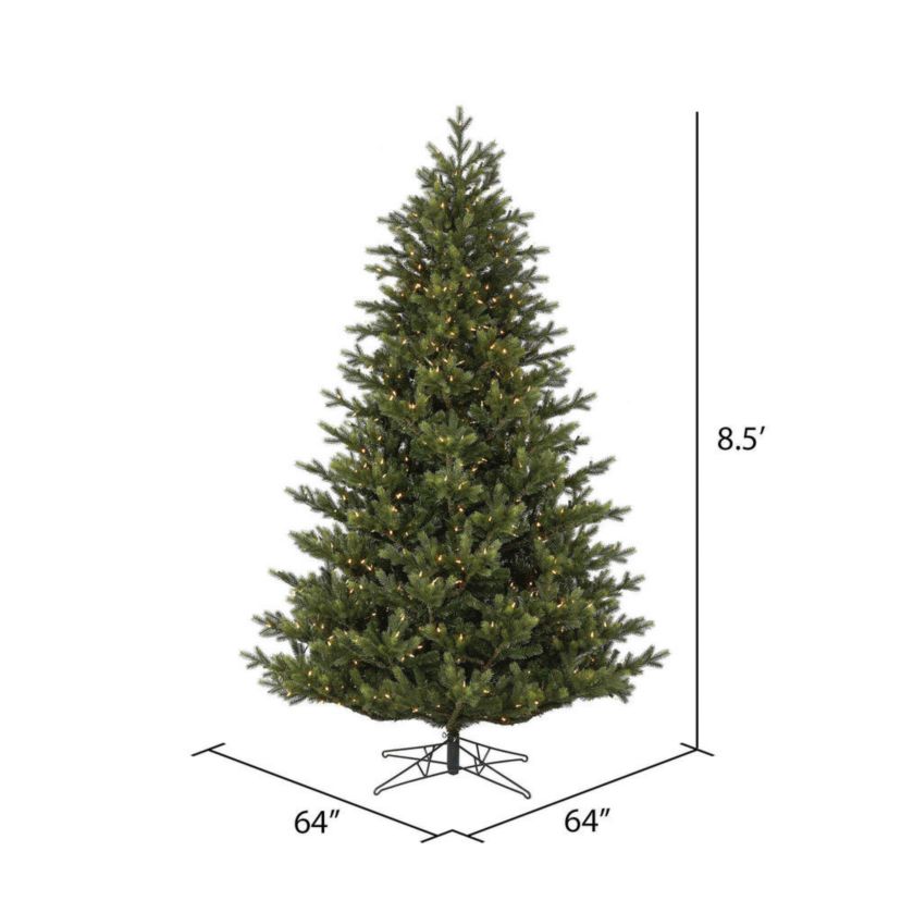 Vickerman 6.5 x 52" Welch Fraser Fir Artificial Christmas Tree with Warm White Dura-lit LED Lights