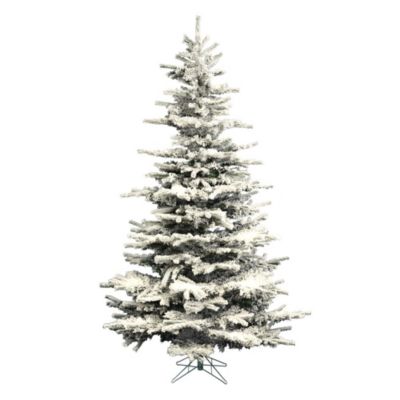 Vickerman 6.5' x 50" Flocked Sierra Fir Artificial Christmas Tree, Unlit