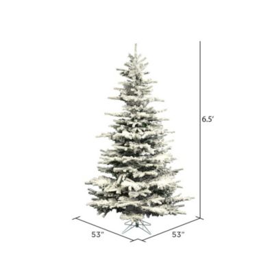 Vickerman 6.5' x 50" Flocked Sierra Fir Artificial Christmas Tree, Unlit