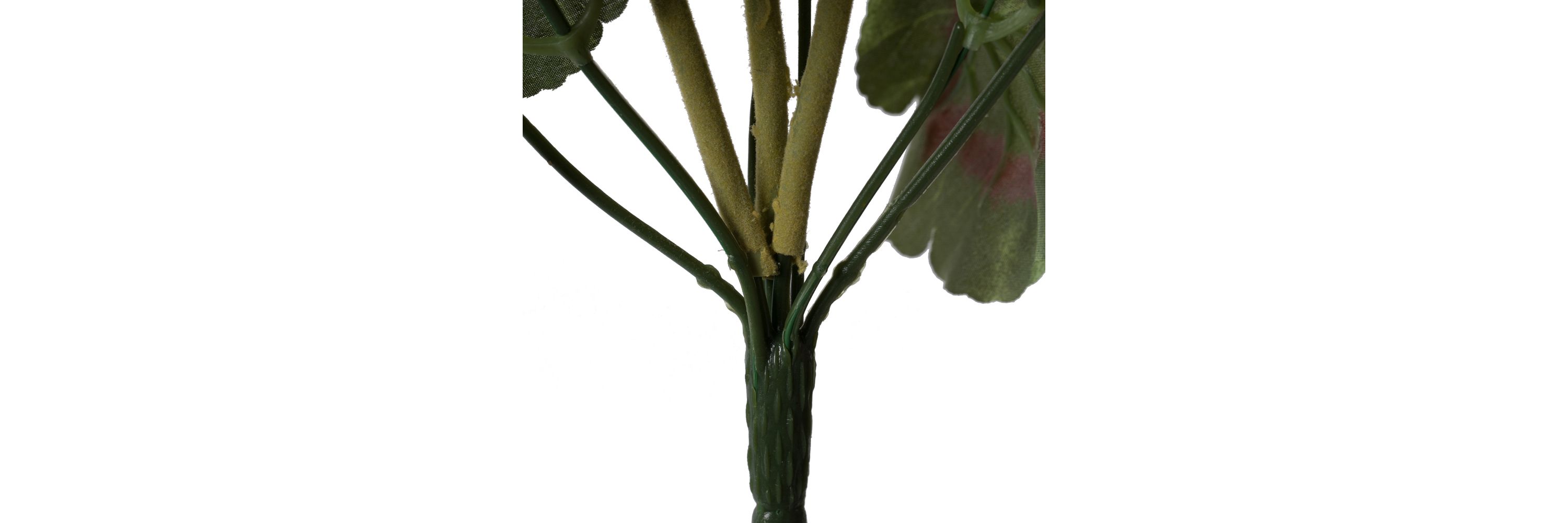 Vickerman Artificial 20" White Geranium Bush, 4 per Pack.