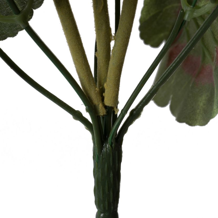 Vickerman Artificial 20" White Geranium Bush, 4 per Pack.