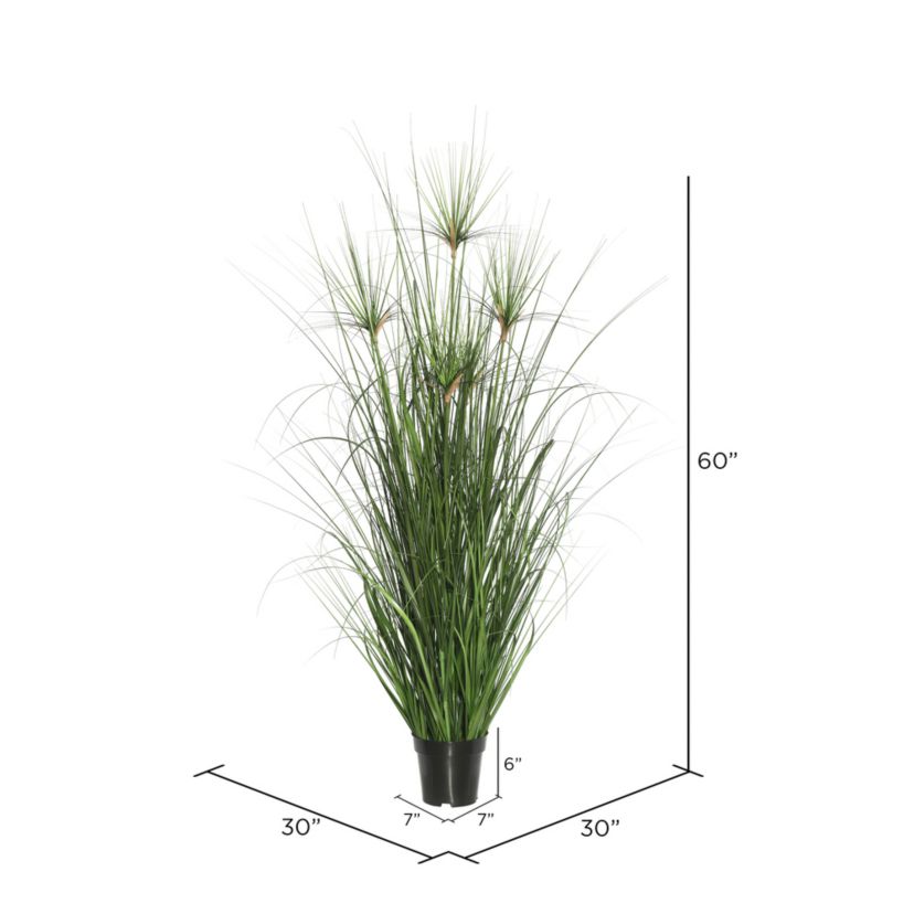 Vickerman 36" Artificial Potted Green Grass.