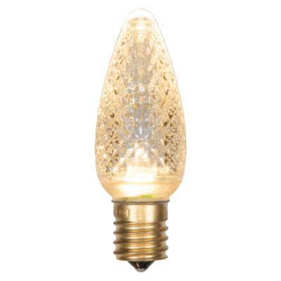Vickerman C9 LED Red Faceted Replacement Bulb, bag of 25, White