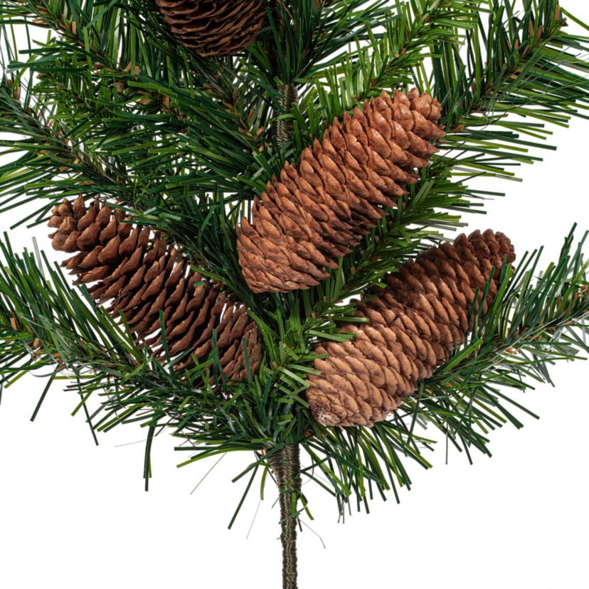 Vickerman 18" Cheyenne Pine Artificial Christmas Spray. Includes 6 sprays per pack.