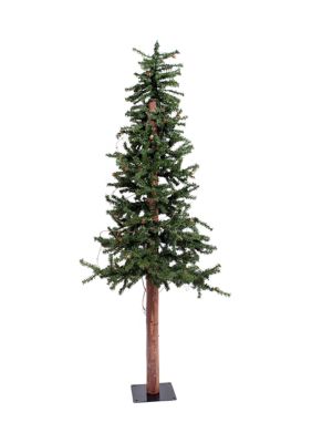 Vickerman Unlit Alpine Tree, Green, 5 Foot