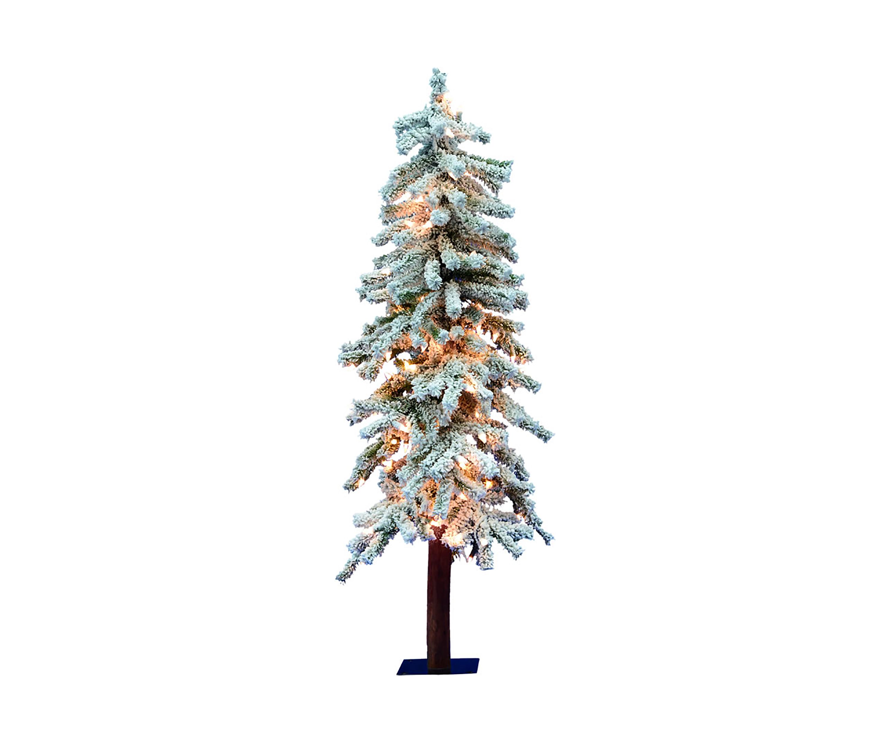 Flocked Alpine Tree