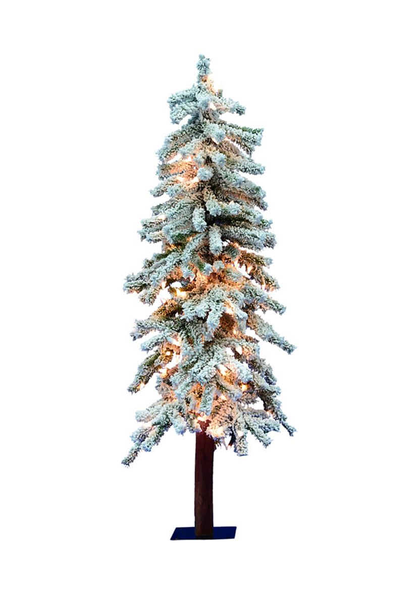 Flocked Alpine Tree