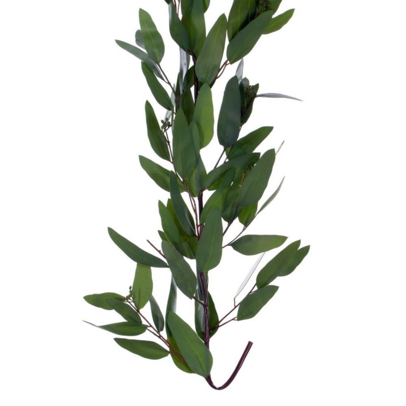 Vickerman 60" Artificial Green Seeded Willow Eucalyptus Garland