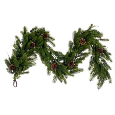 Vickerman 6' x 12" Holiday Pine Garland with Cones